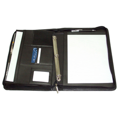 A4 Imitation Leather Zip Compendium By HappyWay Promotions