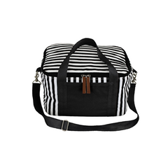 Striped Cotton Canvas Cooler 16L By HappyWay Promotions