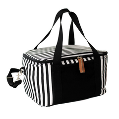 Striped Cotton Canvas Cooler 16L By HappyWay Promotions