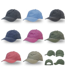 Enzyme Washed Pigment Dyed Cotton Twill Cap by Happyway Promotions