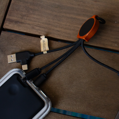 Bamboo Charging with RPET Cables By Happyway Promotions