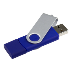 Rotate Dual USB - 8GB By Happyway Promotions