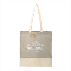 Split Recycled 150ml Cotton Twill Convention Tote By HappyWay Promotions