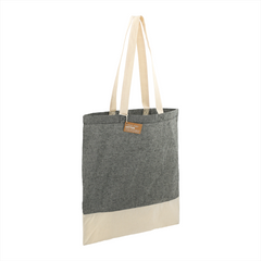 Split Recycled 150ml Cotton Twill Convention Tote By HappyWay Promotions