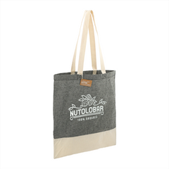 Split Recycled 150ml Cotton Twill Convention Tote By HappyWay Promotions