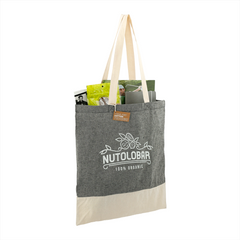 Split Recycled 150ml Cotton Twill Convention Tote By HappyWay Promotions