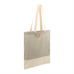 Split Recycled 150ml Cotton Twill Convention Tote By HappyWay Promotions