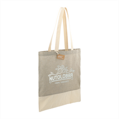 Split Recycled 150ml Cotton Twill Convention Tote By HappyWay Promotions