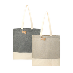 Split Recycled 150ml Cotton Twill Convention Tote By HappyWay Promotions