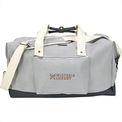 19" 49L Cotton Weekender Duffel By HappyWay Promotions