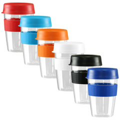 Carry Cup with Lid and Band By HappyWay Promotions