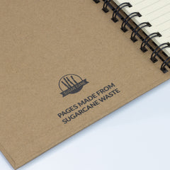 HWOS253 - Sugarcane Paper Spiral Notebook