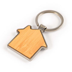 HK75 - House Bamboo Zinc Keytag