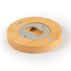 HBO016 - Discus Bamboo Bottle Opener Coaster