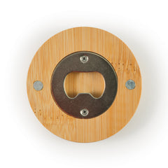 HBO016 - Discus Bamboo Bottle Opener Coaster