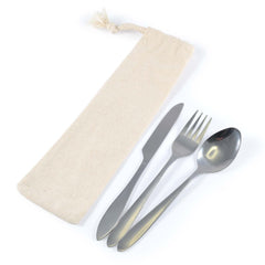 HWH231 - Banquet Cutlery Set in Calico Pouch