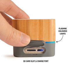 Bamboo Bluetooth Speaker by HappyWay Promotions