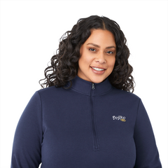 Eco Knit Quarter Zip - Women By HappyWay Promotions