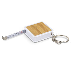 HK66 - Bamboo Tape Measure Key Ring