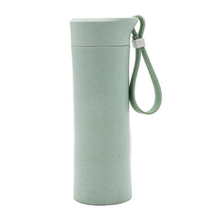 HWD10 - 350ML ATHOS WHEAT FIBRE DRINKING BOTTLE WITH THICK RUBBER STRAP