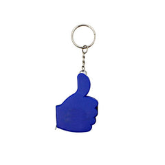 HK33 - THUMBS UP KEYCHAIN WITH TAPE MEASURE