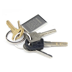HK39 - METAL KEYCHAIN WITH RECTANGLE DESIGN