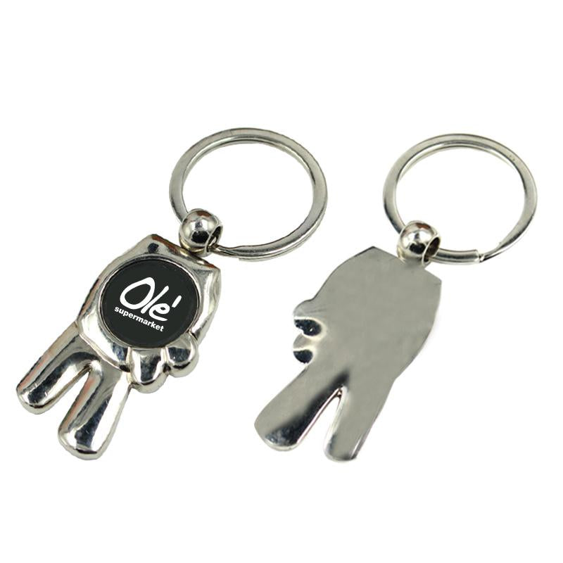 Key Chain With Sign METAL KEYCHAIN WITH PEACE SIGN