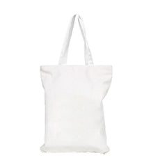 HWB45 - WHITE CANVAS TOTE BAG WITH ZIP
