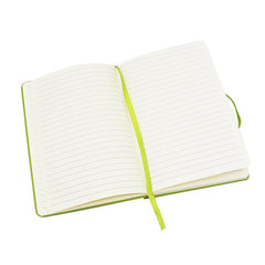 HWOS157 - A5 NOTEBOOK WITH ELASTIC BAND AND RIBBON BOOKMARK