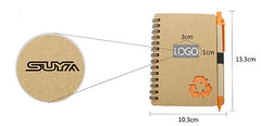 HWOS34 - NOTEBOOK WITH RECYCLING SYMBOL ON COVER