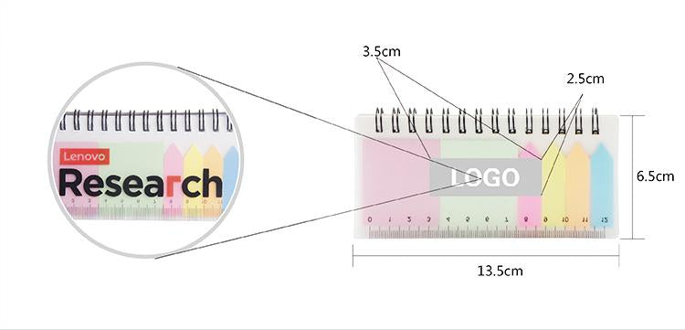 NOTEPAD SET WITH RULER DESIGN