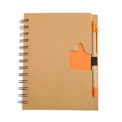 HWOS82 - ECO-FRIENDLY NOTEBOOK WITH THUMBS UP DESIGN