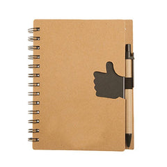 HWOS82 - ECO-FRIENDLY NOTEBOOK WITH THUMBS UP DESIGN