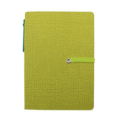 HWOS147 - NOTEBOOK SET WITH PU LEATHER COVER AND ELASTIC BAND CLOSURE