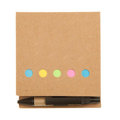 HWOS42 - ECO-FRIENDLY SQUARE NOTEPAD SET WITH KRAFT PAPER COVER