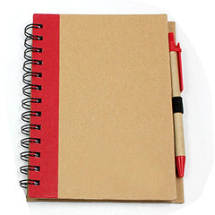 HWOS67 - ECO-FRIENDLY NOTEBOOK WITH COLOURED LEFT MARGIN