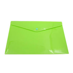 HWOS04 - COLOURED ENVELOPE-STYLE A4 DOCUMENT HOLDER WITH SNAP FASTENER