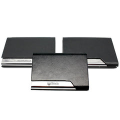 HWOS134 - PU Leather Metal Business Card Holder