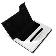 HWOS134 - PU Leather Metal Business Card Holder