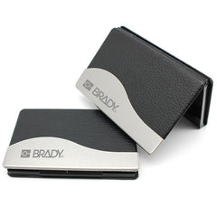 HWOS146 - Metal Business Card Holder With Wavy Design