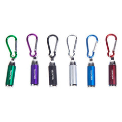 HK21 - COLOURED MINI TORCH LIGHT WITH MATCHING CARABINER