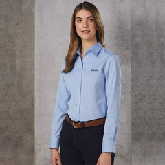 HWA90 - Women's CVC Oxford Long Sleeve Shirt