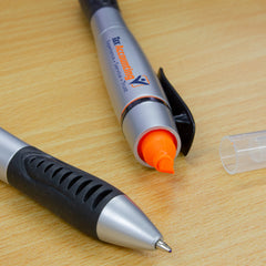 multi-function ballpoint pen with highlighter by Happyway Promotions