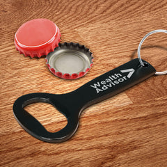 aluminium bottle opener with a key ring  by Happyway Promotions