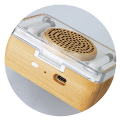HWE165 - Bamboo Wireless Speaker & Earbud Set