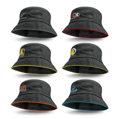HWA134 - Bondi Bucket Hat - Coloured Sandwich Trim