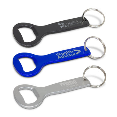 aluminium bottle opener with a key ring  by Happyway Promotions