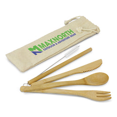 HWH46 - Promotional Bamboo Cutlery Set