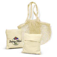 HWB23 - Cotton Mesh Foldaway Tote Bag