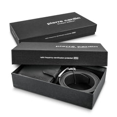 HWA118 - Pierre Cardin Leather Wallet Belt Gift Set